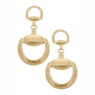Elise Horsebit Drop Earrings