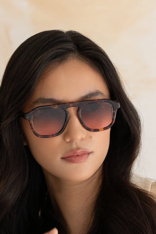 Addison Aviator Sunglasses - Sunset