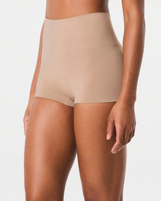 Spanxshape Supima Cotton Boyshort, Toasted Oatmeal