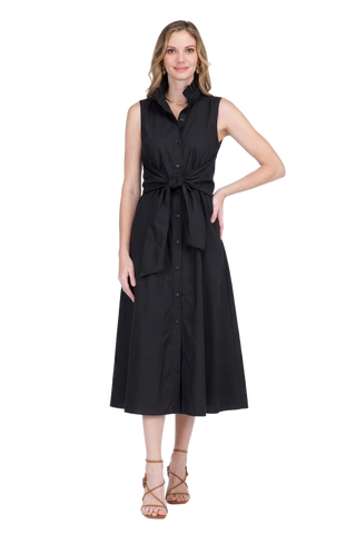 Jade Wrap Maxi Dress, Black