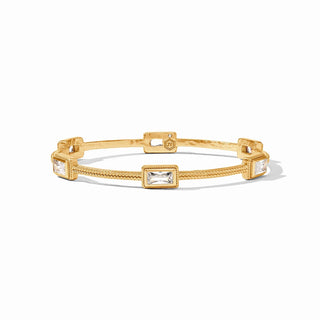 Baguette Bangle, Cubic Zirconia-Medium