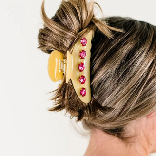 Sea Glass Hair Claw, Yellow