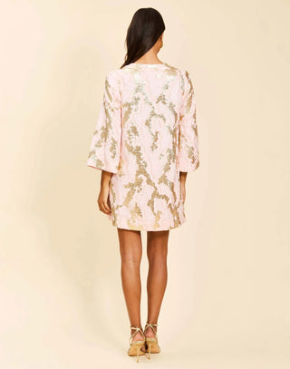 Ines Caftan Mini, Dress, Blush Gold