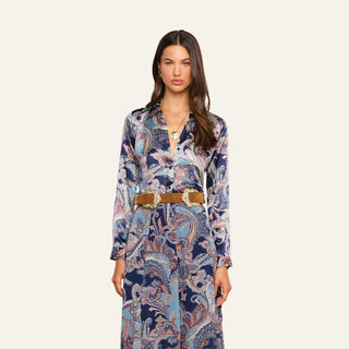 Tyler L/S Blouse, Besarabian Paisley