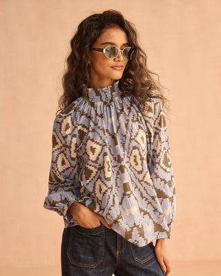 Brooke Blouse, Bailey Slate