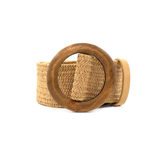 Elastic Belt, Khaki Round