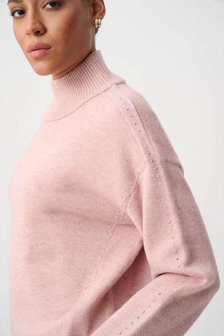 Embellished Turtleneck Sweater