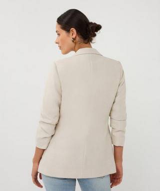 Linen Blazer, Sand