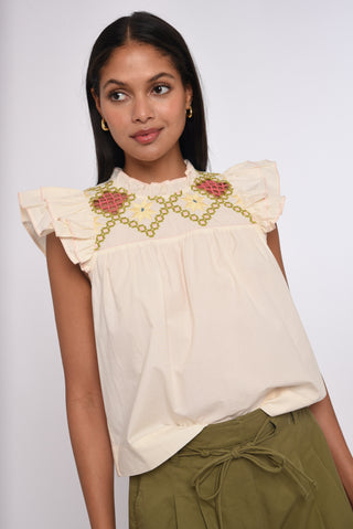 Sonora Top, Ivory