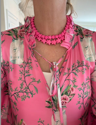 Sea Star Necklace - Large - Bubble Gum