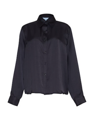 The Elle Satin Button-Down Shirt
