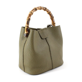 Bamboo Crossbody Bag, Green