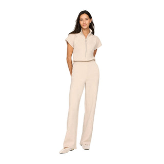 Airessentials Pintuck Jumpsuit, Bone Heather