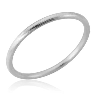 Round Bangle, Silver