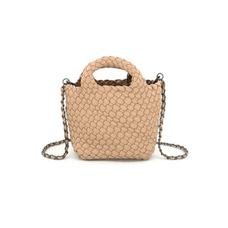Braided Mini Handbag, Beige