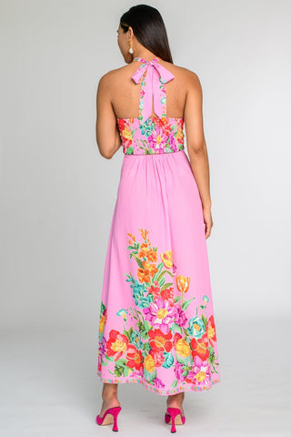 Aubrey Dress, Tulip Tapestry - Cotton Candy