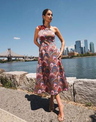 Annmarie Midi Dress, Twilight Marble