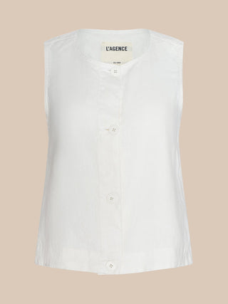 Foster A-Line Top, Vintage White