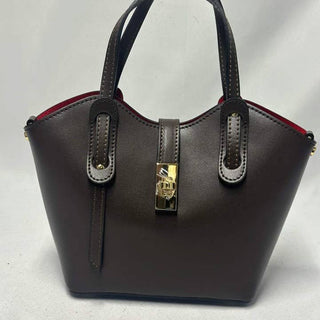Compartment Handbag, Brown