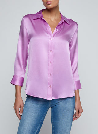 Dani 3/4 Sleeve Blouse, Violet