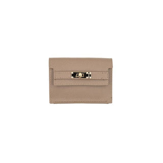Card Holder, Taupe