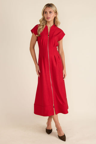 Rosalie Dress, Crimson