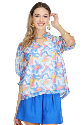 Ruffles Top, Blossom Breeze