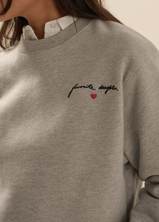 Signature Sweatshirt, Heather Grey/True