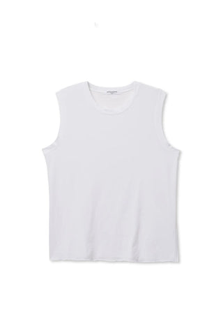 Faye Crispy Cotton Tank, White