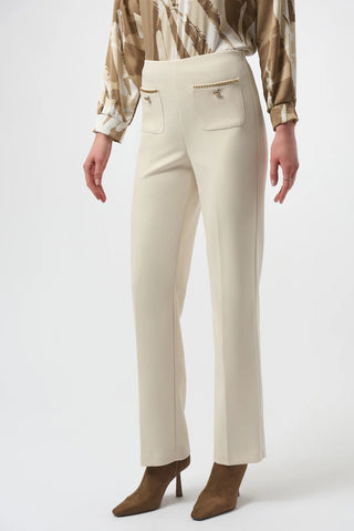 Straight Pull-On Pants, Birch
