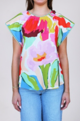 Bess Top, Painted Petals