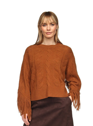 Cable Fringe Crew, Caramel