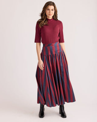 Edith Skirt, Vineyard Stripe