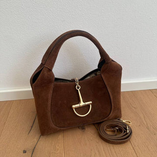 Stevie Snaffle Bit Bag, Chocolate Brown