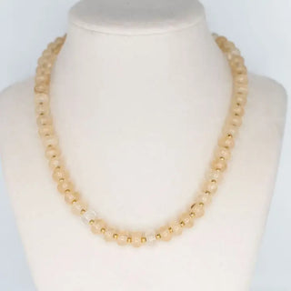 Sea Glass Necklace - Coconut