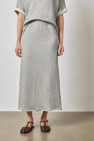Terry Skirt, Heather Grey