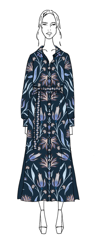 Emma Shirt Dress, Demiere Borealis