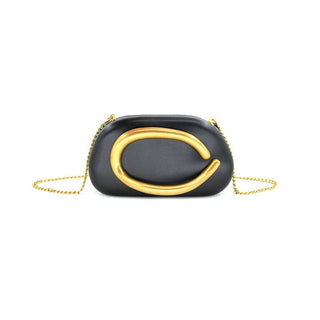 Evening Organic Gold Clutch - Black