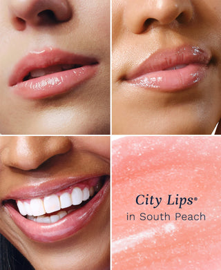 City Lips Plumper Gloss, South Peach