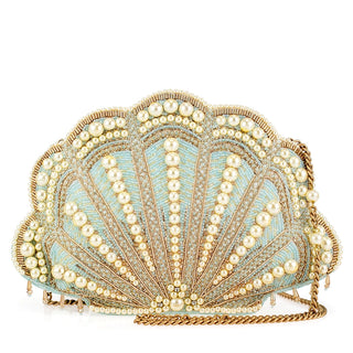Seaside Pearl & Beaded Shell Crossbody