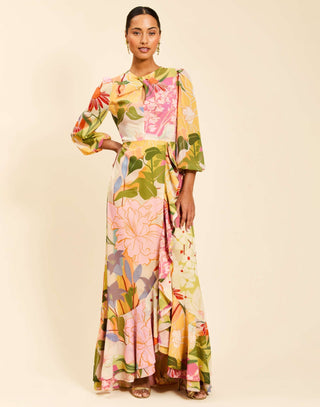 Ophelia Ruffle Gown, Primrose Midnight - 6