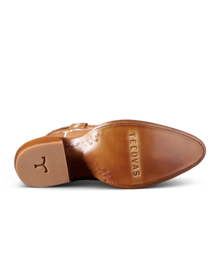 The Jolene, Caramel/Bone Cowhide