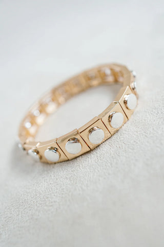 Geometric Bracelet, Gold