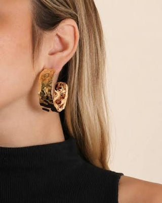 Sculpted Glow Hoops