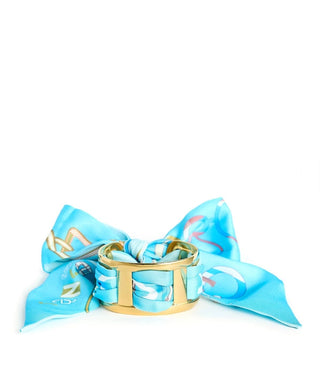 Wyatt Scarf Cuff, Turquoise