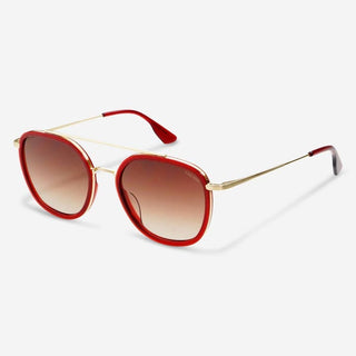 Weston Acetate Round Sunglasses - Red