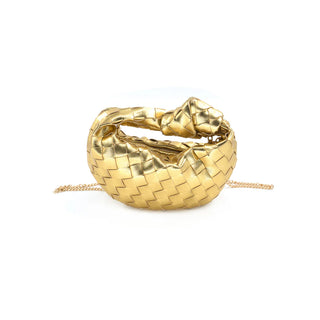Metallic Evening Bag, Gold