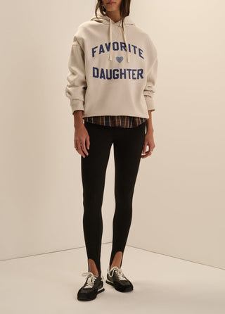 Favorite Daughter Heart Hoodie, Pumice/Cobalt