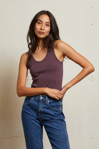 Blondie Tank, Plum
