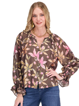 Peasant Top, Rustic Bloom